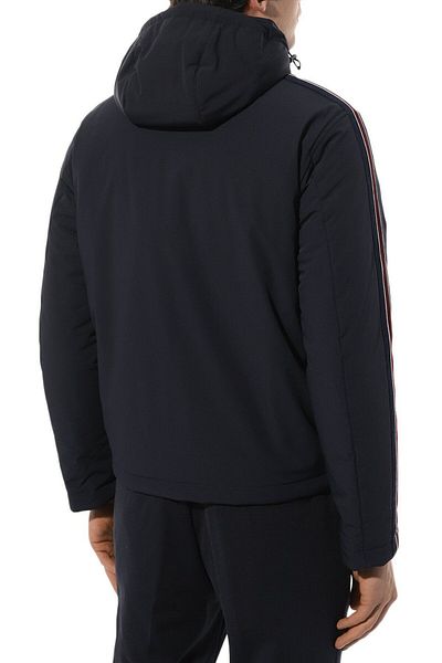 PAUL&SHARK Men's Hooded Collar Zippered Long Sleeve Navy Blue Coat13312190-050