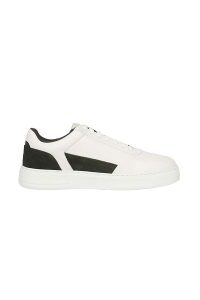 Emporio Armani Men's Brand Logo Lace-up Non-Slip Sole Casual White Sneaker X4X645 XN958-T439