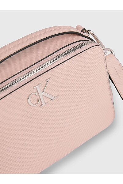 Calvin Klein Women's Logo Faux Leather Daily Use Pink Shoulder Bag K60K611958-TFT