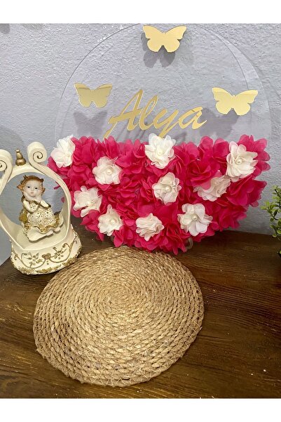 Zen Ahşap Tasarım pileksi isme özel çocuk / bebek kapı süsü