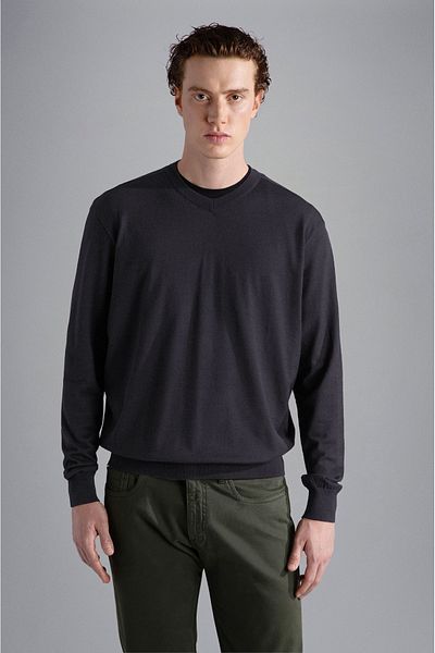 PAUL&SHARK Men's Long-sleeved Daily Use Regular-fit Navy Blue Sweater13311088A-050