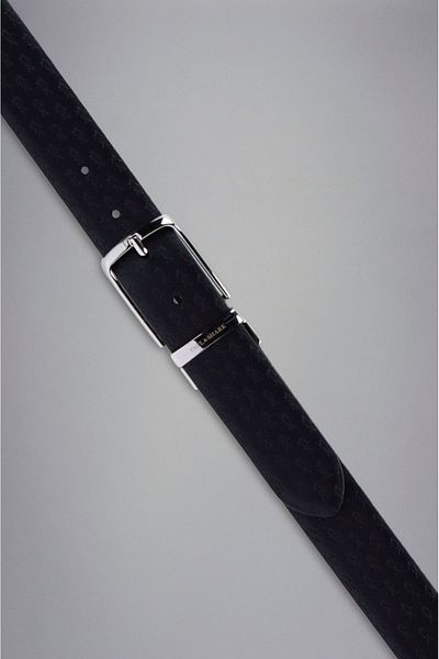 PAUL&SHARK Men's Logo Detailed Metal Buckle Adjustable Navy Belt24416017-013