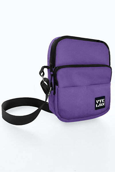 Vatkalimon Mor 5 Bölmeli Ayarlanabilir Çapraz Askılı Su Geçirmez Omuz Çantası