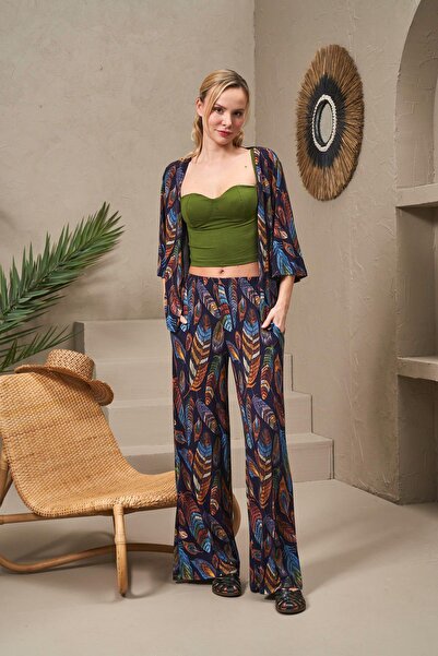 PJS Σετ γυναικείες πιτζάμες 3 τεμαχίων - 25130