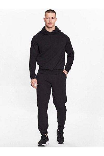 Calvin Klein Erkek Pamuklu Regular Fit Paçası Lastikli Siyah Pantolon K10K111566-BEH