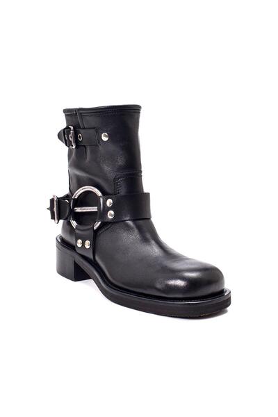Sofia Baldi Hassy Black Leather Women's Stiletto Boots
