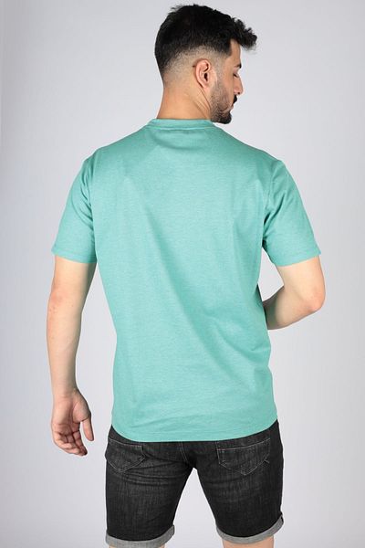 PAUL&SHARK Ανδρικό μπλουζάκι με λογότυπο Basic Regular Fit κοντομάνικο τιρκουάζ 23411065 -172