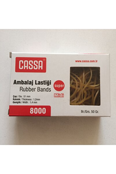 Cassa PAKETLEME AMBALAJ PARA LASTİĞİ %100 KAUÇUK 50 GR