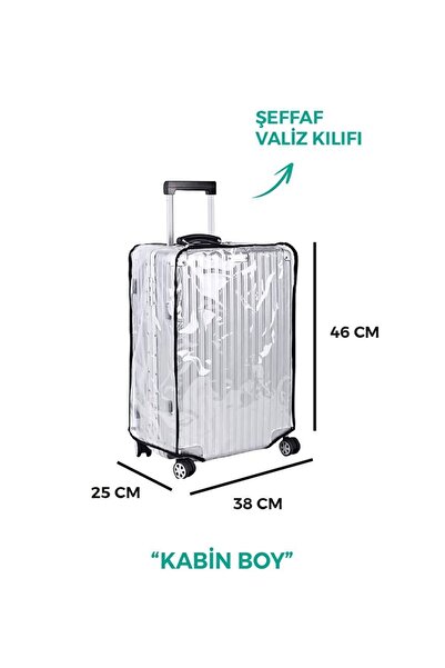 BGV HOME Şeffaf Bavul ve Valiz Kılıfı