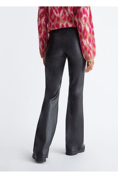 Liu Jo Women's High Waist Slim Comfortable Black Pants MF3039E0624-22222