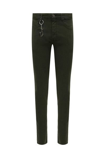 PAUL&SHARK Men's Cotton Brand Logo Khaki Trousers12314055-248