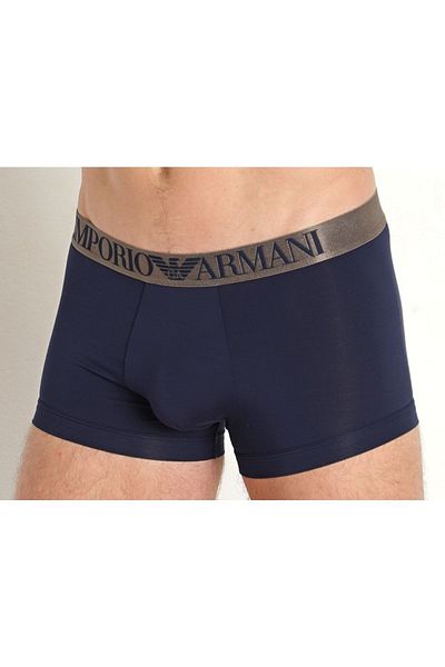 Emporio Armani Ανδρικά μπλε μπόξερ με κεντημένο λογότυπο σε ζώνη μέσης με απαλή υφή 111389   2f511-00135