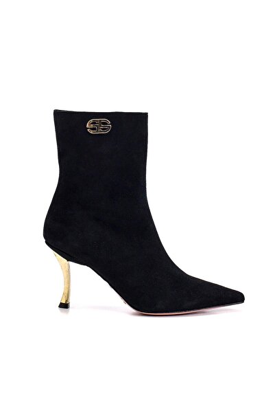 Sofia Baldi Jerry Black Leather Women's Stiletto Boots