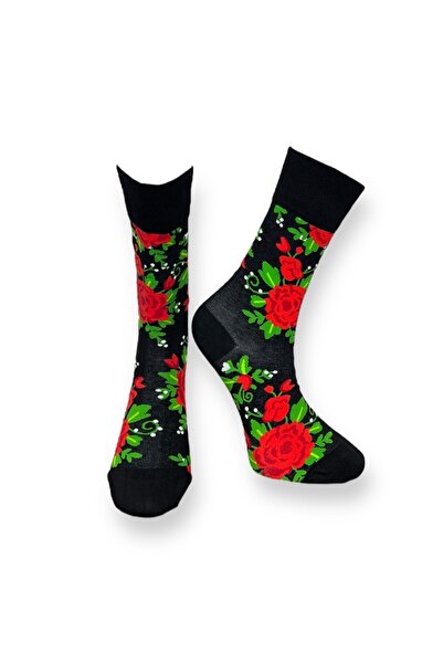 Mevo Single Unisex Floral Patterned Socks