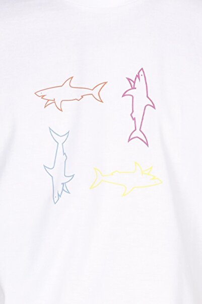 PAUL&SHARK Ανδρικό βαμβακερό κοντομάνικο μπλουζάκι με στρογγυλή λαιμόκοψη 24411088 -010