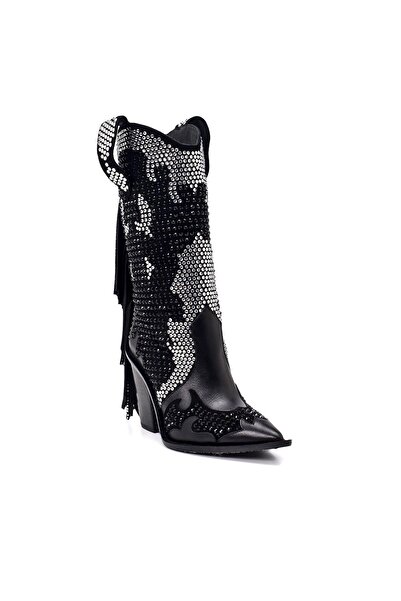 Sofia Baldi Black Suede Bulture K - Women's Heeled Boots