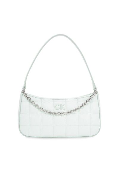 Calvin Klein Women's Logo Faux Leather Daily Use Green Shoulder Bag K60K612017-LIA