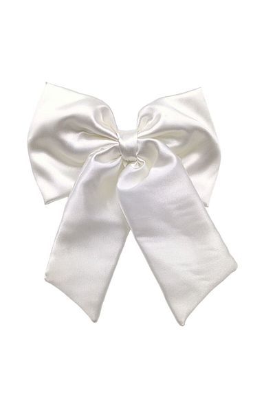 AXE SPORTSWEAR Scrunchie نسائي من الساتان - مشبك على شكل فيونكة بشريط