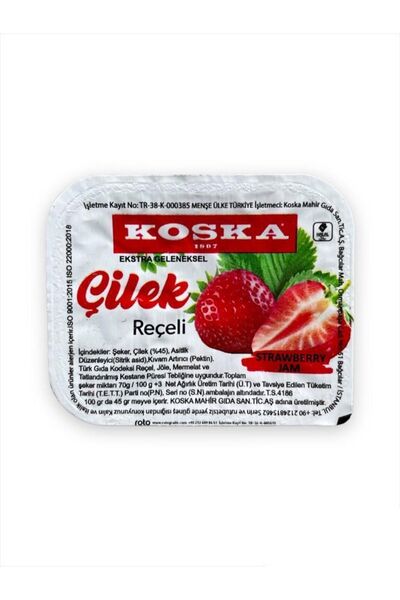 Koska Piknik Çilek Reçeli 20 Gr 100'lü