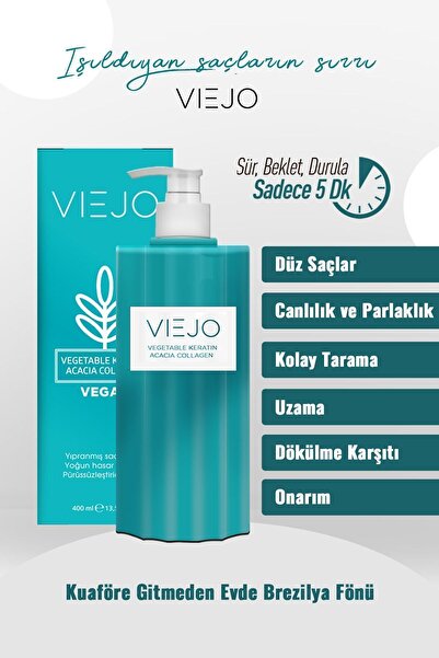Viejo Vegan Saç Keratini - Collagen - Saç Düzleştirici