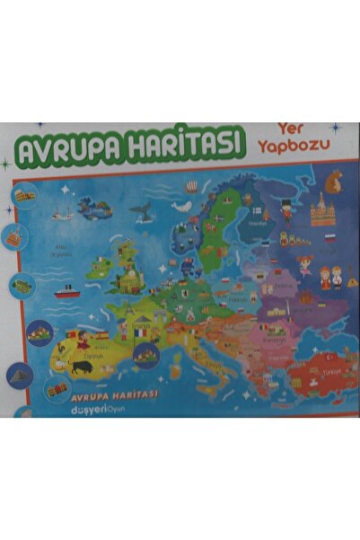Düşyeri Avrupa Haritası Yer Yapbozu