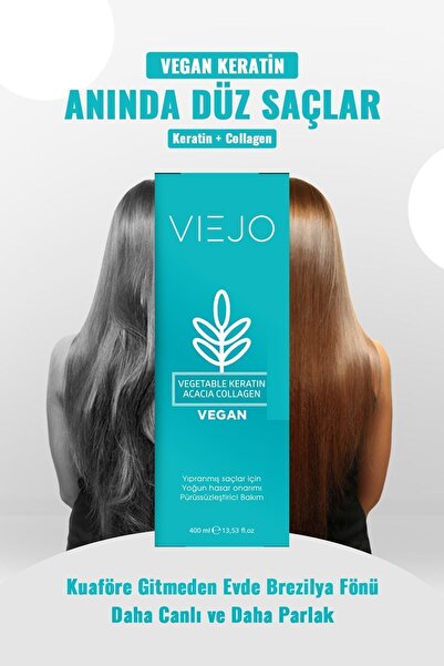 Viejo Vegan Saç Keratini - Collagen - Saç Düzleştirici