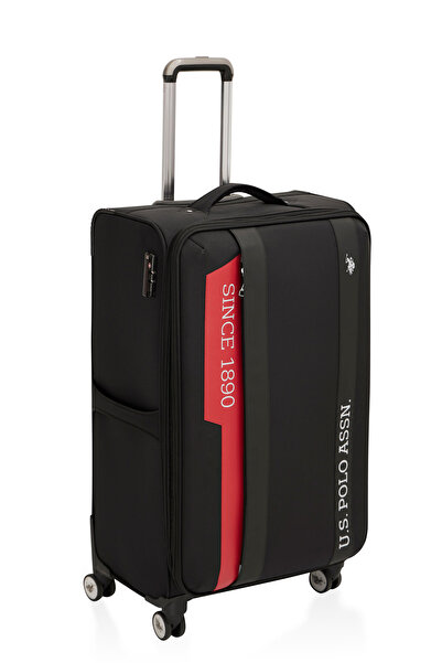 U.S. Polo Assn. Us polo Assn 24031-24032 Küçük  Boy Ultra Light Hafif Lüx Kumaş Tekerlekli Valiz SİYAH