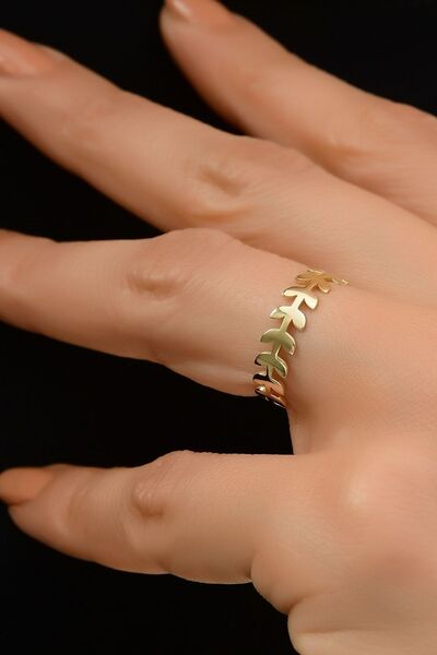 Çgk Çiğdem Gürel Kuyumculuk Defne Altın Yüzük