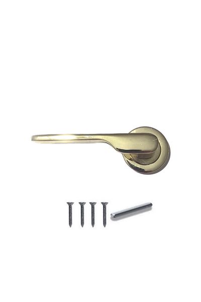 Seas Door Steel Door with Left Base Rosette - YELLOW GOLD