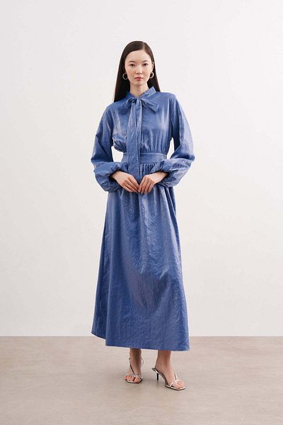 FUSHYA Rochie de eșarfă din satin