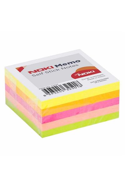 Noki Memo 75 X 75 cm Size Neon Cube Adhesive Note Paper 400 Sheets