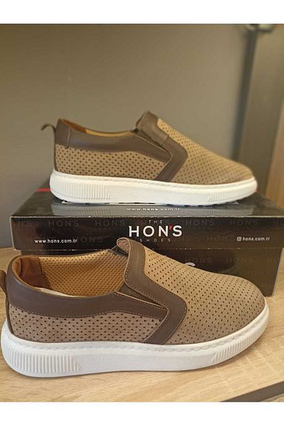 HON'S Γνήσια ανδρικά παπούτσια από δέρμα Nubuck Poly Sole
