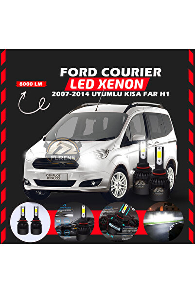 SHOOPLAA Ford Courier 2007-2014 Kısa Far Uyumlu Şimşek Etkili Led Xenon Light...