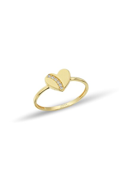 Çgk Çiğdem Gürel Kuyumculuk Kalp Çıtır Altın Yüzük