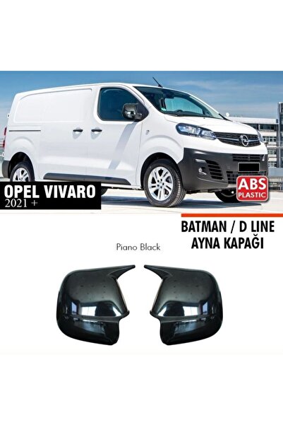 NamTuning Opel Vivaro Batman Yarasa Ayna Kapağı 2021+ Parlak Siyah