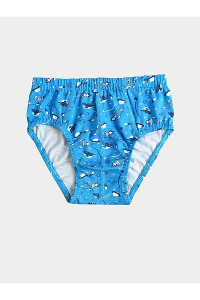 vitmo Set de 3 chiloți din bumbac Space Mixed Slip pentru băieți