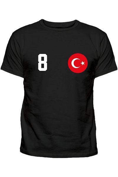 Efendioğlu Design Number 8 Turkey National Team - Arda Printed Kids T-Shirt