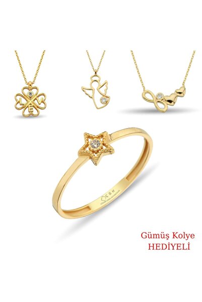 Çgk Çiğdem Gürel Kuyumculuk 14 Ayar Çıtır Yıldız Altın Yüzük