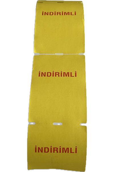 ERPOS 100X135 Thermal Carton Yellow Discount Label 250 Pieces