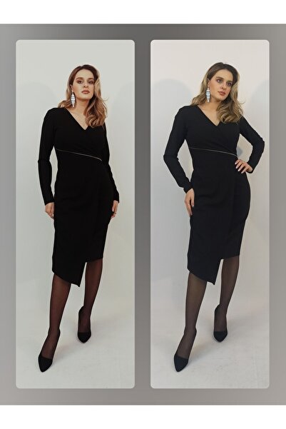 modamylady Özel Tasarım Likralı Örme Krep kumaştan Üretilmiş Şık ve Modern Elbise