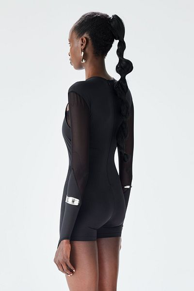 IAMNOTBASIC Black Mystique Playsuit