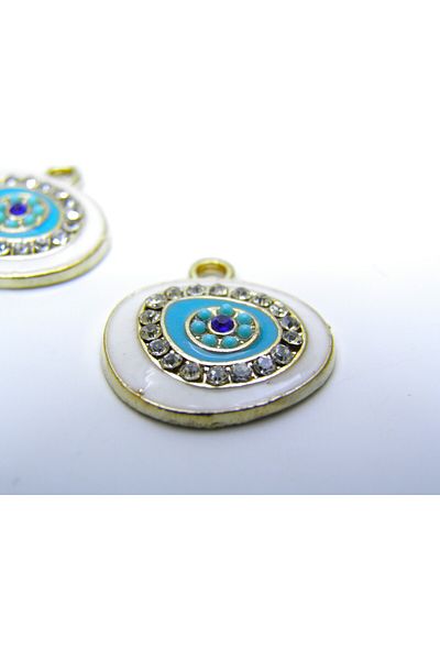 Yüksel Boncuk Gold Plated Evil Eye Bead Model - Intermediate Material
