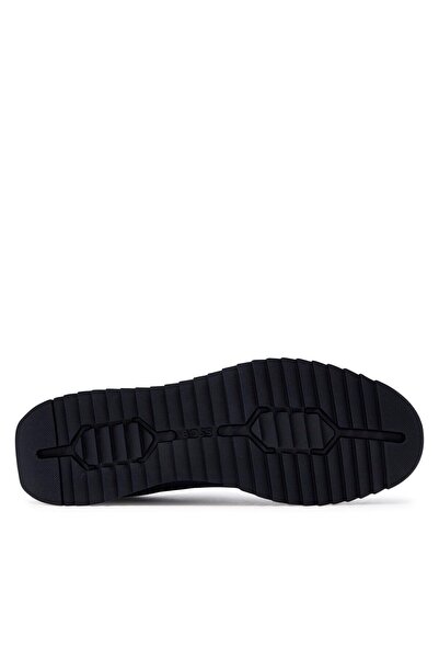 BOSS Erkek Marka Logolu Bağcıklı Kaydırmaz Tabanlı Günlük Lacivert2 Sneaker 50517270-405