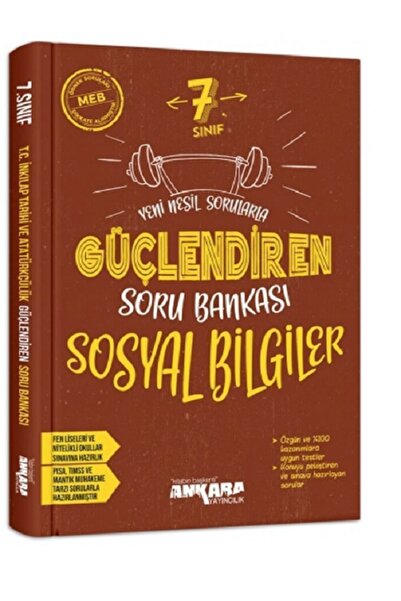 Ankara Yayıncılık Ankara Yayınları 7.Sınıf Sosyal Bilgiler Güçlendiren Soru B...