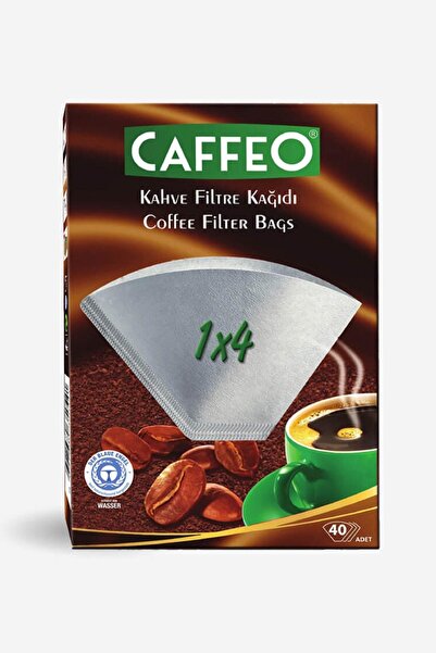 Caffeo Kahve Filtre Kağıdı Beyaz 1x4 | 40 Adet