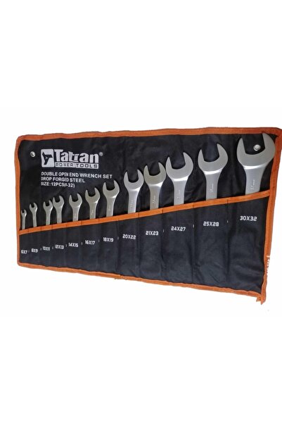 rigour مجموعة مفاتيح ربط مسطحة من تاتيان مكونة من 12 قطعة