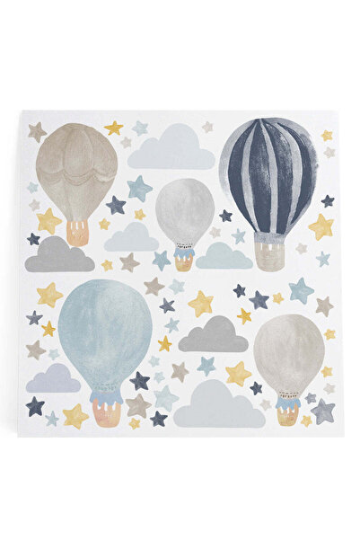 POP by Gaea Suluboya Mavi Balon & Yıldız XL Duvar Etiket