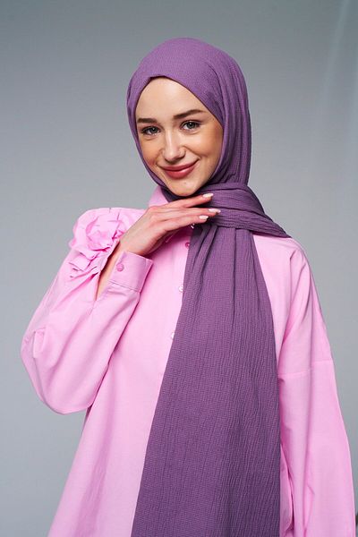 Modakaşmir Şal cu model încreţit