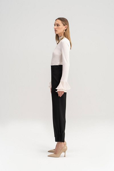 Touché Privé Hose aus geripptem Krepp