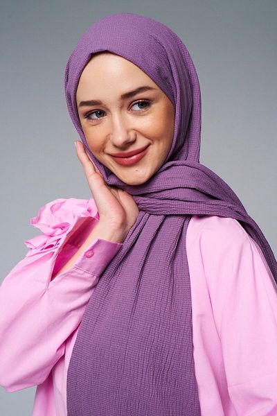 Modakaşmir Şal cu model încreţit